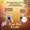 Nur für heute bestelle 200 Lollo Caffè | Nero | Nespresso® kompatibel | Kaffeekapseln und erhalte 50 gratis. Kostenlose Lieferung