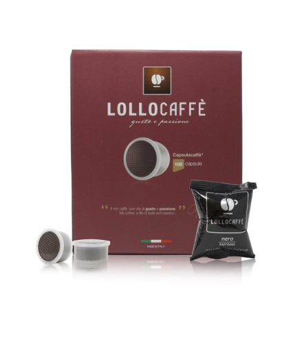 Lollo Caffè | Nero | Lavazza Point® kompatibel | 100 Kapseln